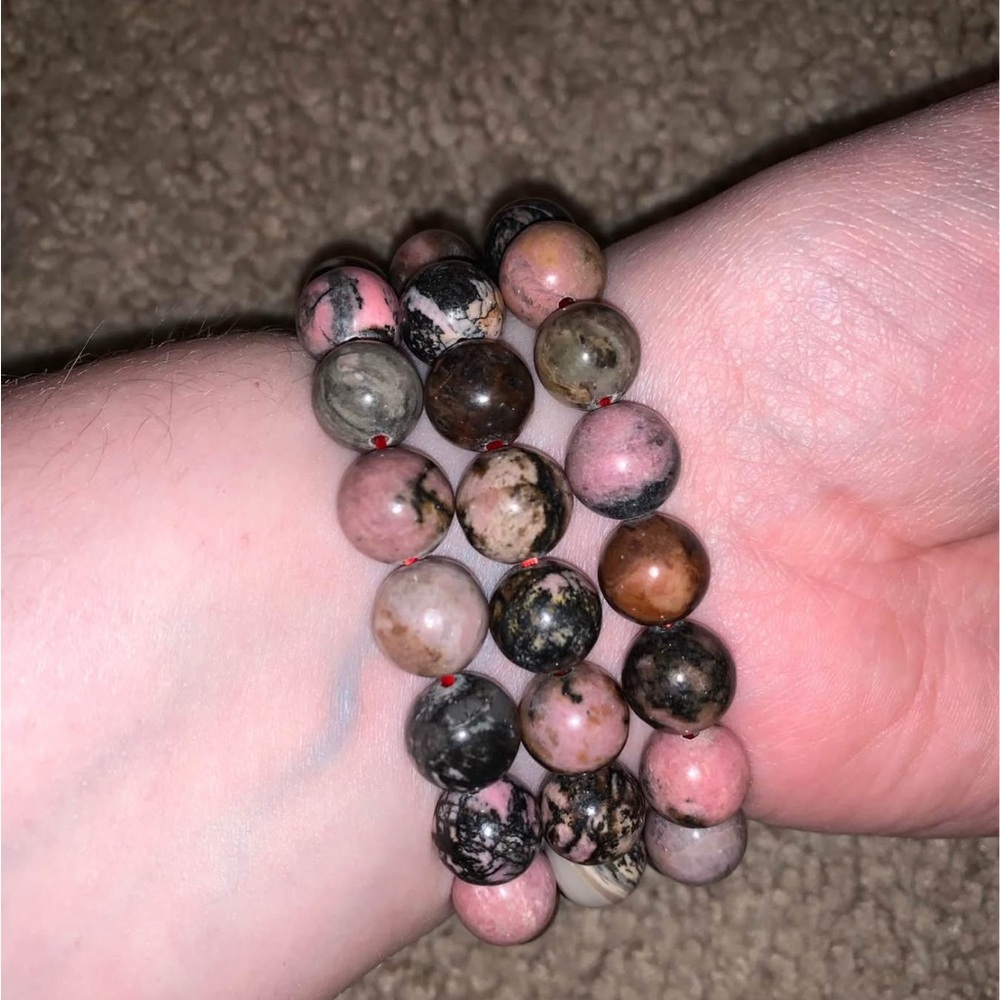 Rhodonite Crystal Bracelet